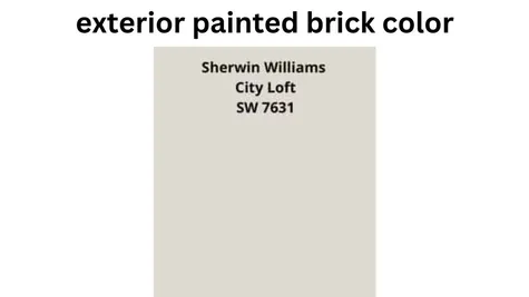 exterior painted brick color
