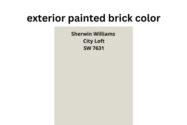 exterior painted brick color