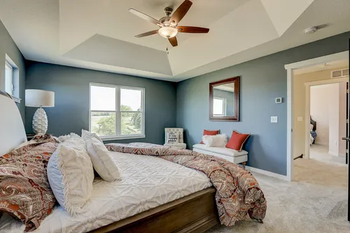 Master bedroom in a Milwaukee new home