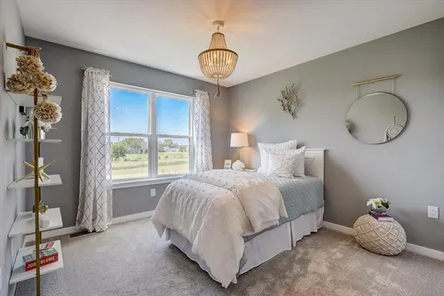 bedroom in a new home in oregon wi by tim o'brien homes