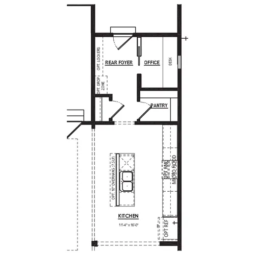 Optional Expanded Rear Foyer