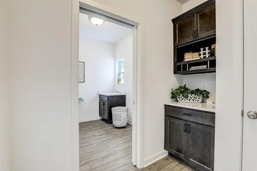 Laundry Room with storage in a Milwaukee home