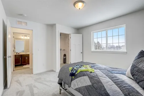 Bedroom in a Milwaukee-area new home