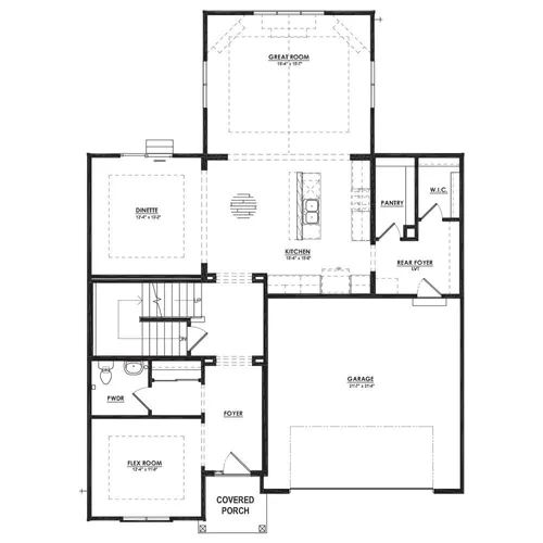Sycamore First Floor Plan Drawing