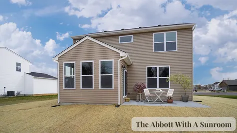 The Abbott Rear Elevation With The Optional 14' x 10' Sunroom