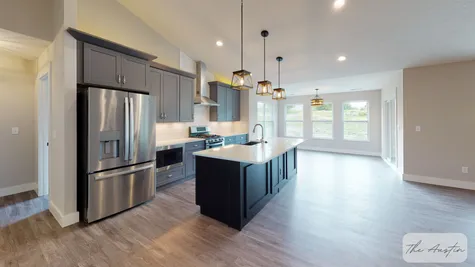 The Austin Open Kitchen with Granite Countertops, Adjoining Sunroom/Dining Room & 9ft Island