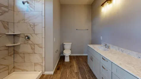 Primary Bath Walk-In Shower with Optional Floor to Ceiling Exotic Tile