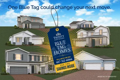 Move-in ready new construction home by Trinity Family Builders, a Blue Tag Home in Central Florida