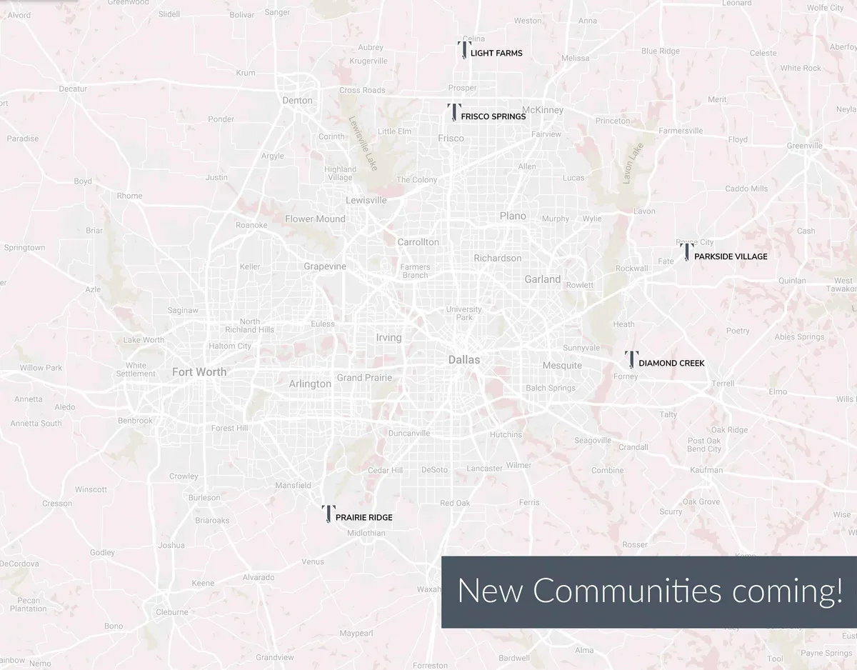 5 new communities just opened around DFW