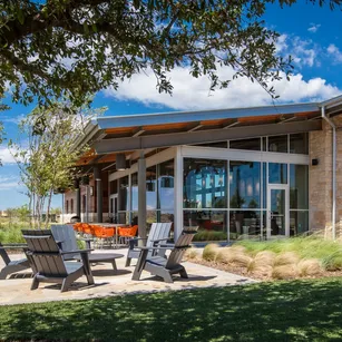 <p>Take a break from the hustle and bustle of everyday life and enjoy the serene atmosphere at all of our amenity centers! Pictured: Windsong Ranch (Prosper) and Light Farms at Sweetwater (Celina). Explore each of the communities.</p>