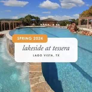 <p>Experience lakeside living at its finest with Lakeside at Tessera, coming Spring 2024. Located in the serene Lago Vista, TX, this picturesque community is nestled along the tranquil shore of Lake Travis. Embrace the beauty of nature while enjoying modern amenities and a vibrant community atmosphere. Join us as we embark on a new chapter of lakeside living. Check out the link in our bio to learn more.</p>