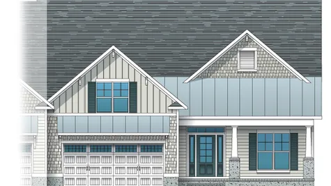 Plum Island II Townhome | Elevation T1 Right