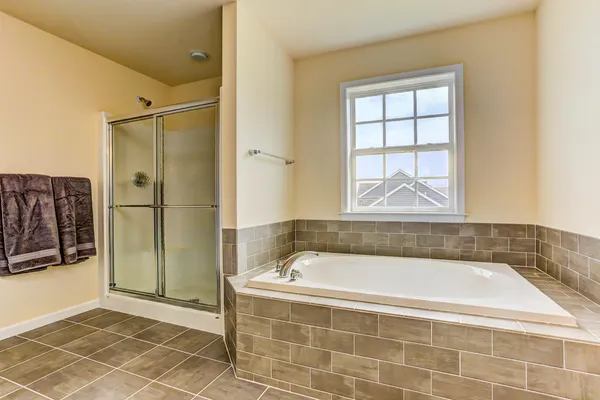 new bathroom in a home by a delaware home builder