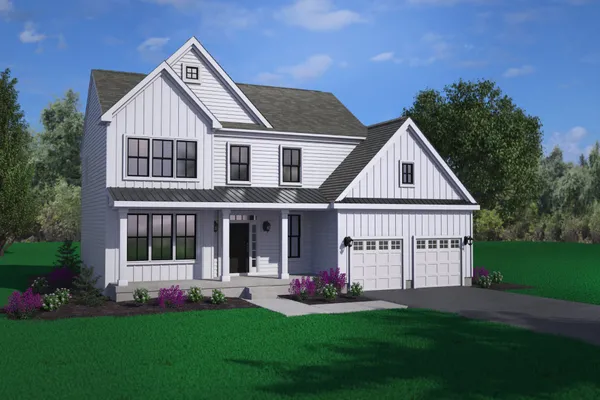 exterior of a new home in the weatherstone crossing community