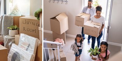 A family moving into their new Wilkinson home.