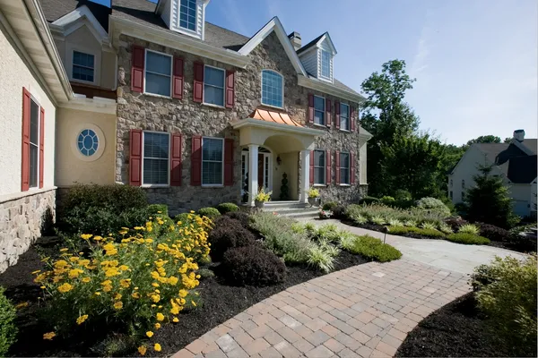 front entrance by a delaware home builder