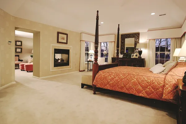 bedroom in a new home  by home builder in delaware, wilkinson homes