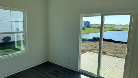 Sunroom with sliding glass doors to back porch, Heron Creek, Greenfield IN