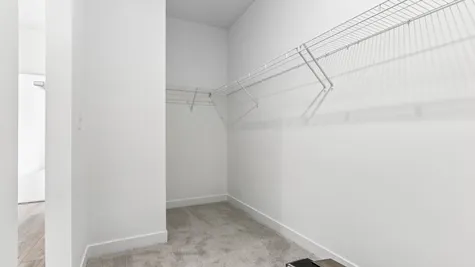 Primary bedroom closet, Abbey Commons