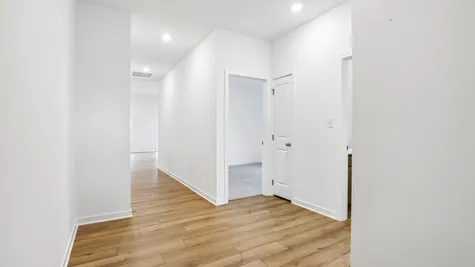 Interior of the Chestnut by Arbors Homes with Marina vinyl plank flooring