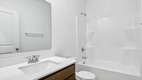 Guest Bathroom with quartz countertops